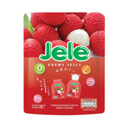 Thạch trái cây Konyakku Chewy Jelly hương vải Jele gói 108g (1 Gói)