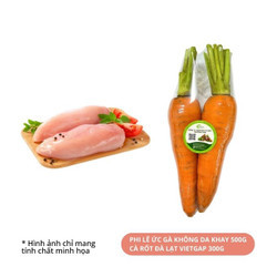 Combo 500g ức gà và cà rốt