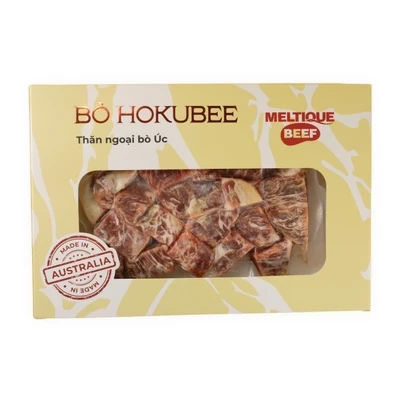 Thăn ngoại bò Úc Hokubee lúc lắc hộp 200g