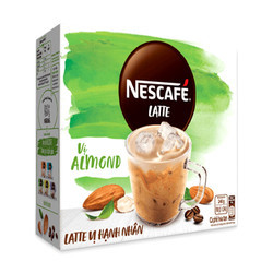 Cà phê sữa vị hạnh nhân Nescafe hộp 10 gói x 24g