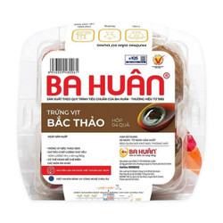 Trứng vịt bắc thảo Ba Huân 60g ± 2g hộp 4 quả (1 Hộp)