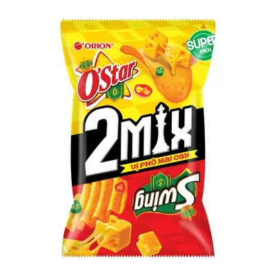 Snack khoai tây Mix Swing vị Pizza cà chua O'star gói 78g