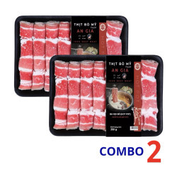 Ba chỉ bò mỹ Hotpot An Gia khay 250g (2 Khay)