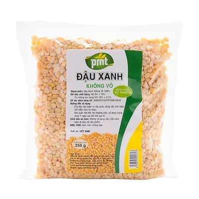 Đậu xanh không vỏ PMT gói 250g