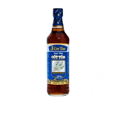 Nước mắm cốt tôm 25N 3 Con Tôm chai 500ml