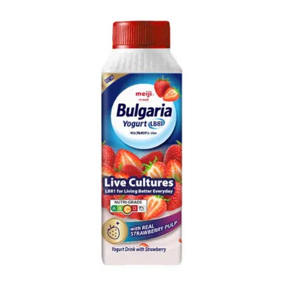 Sữa chua uống vị dâu Bulgaria Meiji chai 150ml