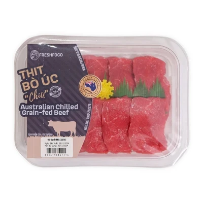 Đùi gọ bò Úc cắt BBQ Freshfoco khay 225g