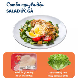 Combo 500g ức gà và xà lách