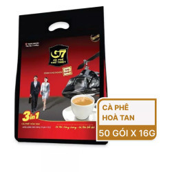 Cà phê hòa tan đen G7 túi 50 gói x 16g (1 Túi)