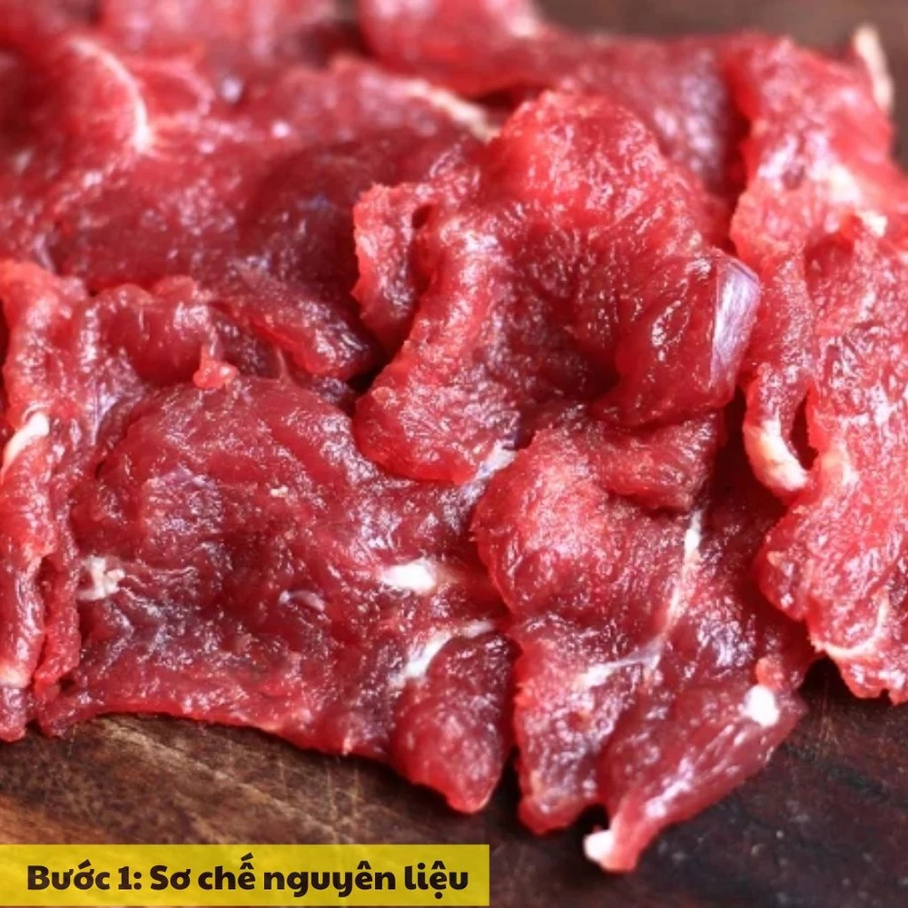 sơ chế nguyên liệu