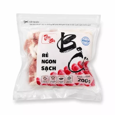 Ba chỉ bò Mỹ 365 Fresh Foods túi zip 200g