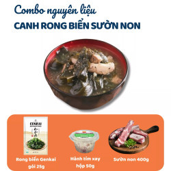 Combo canh rong biển sườn non