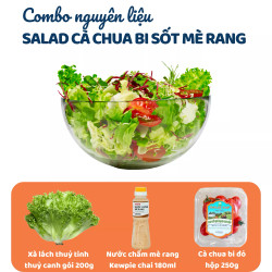 Combo salad cà chua bi sốt mè rang