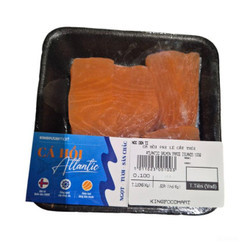Cá hồi phi lê cắt thỏi Atlantic Salmon Faroe Islands 100g (1 vỉ)