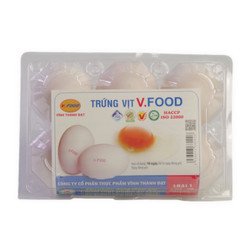 Trứng vịt size L Vfoods hộp 6 quả (1 Hộp)
