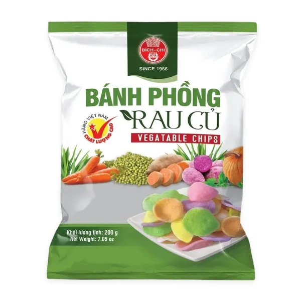 Bánh phồng rau củ chay Bích Chi gói 200g