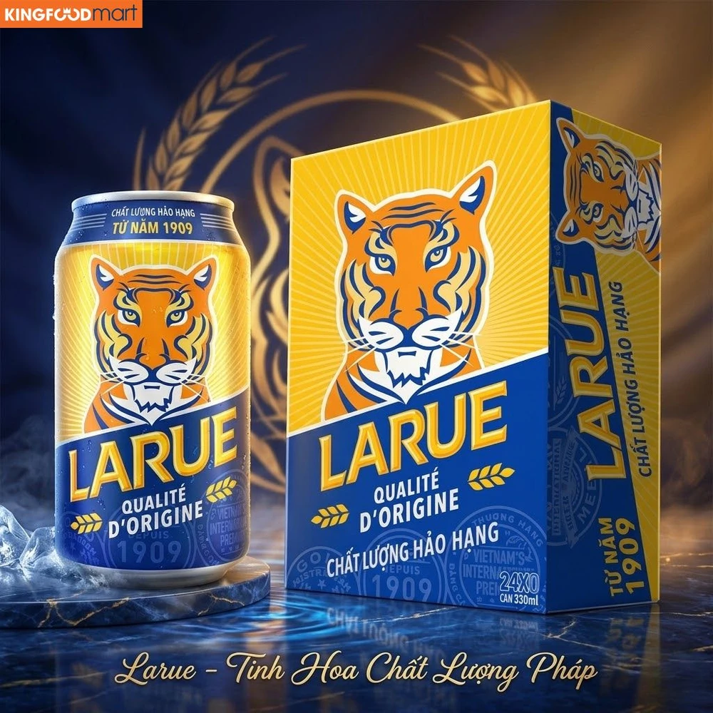 Bia Larue Smooth lon cao hiện đại với mức giá cực kỳ dễ tiếp cận trong năm 2026.