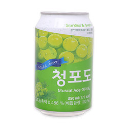 Nước ép trái cây có ga vị nho Muscat Ade 350ml (1 Lon)