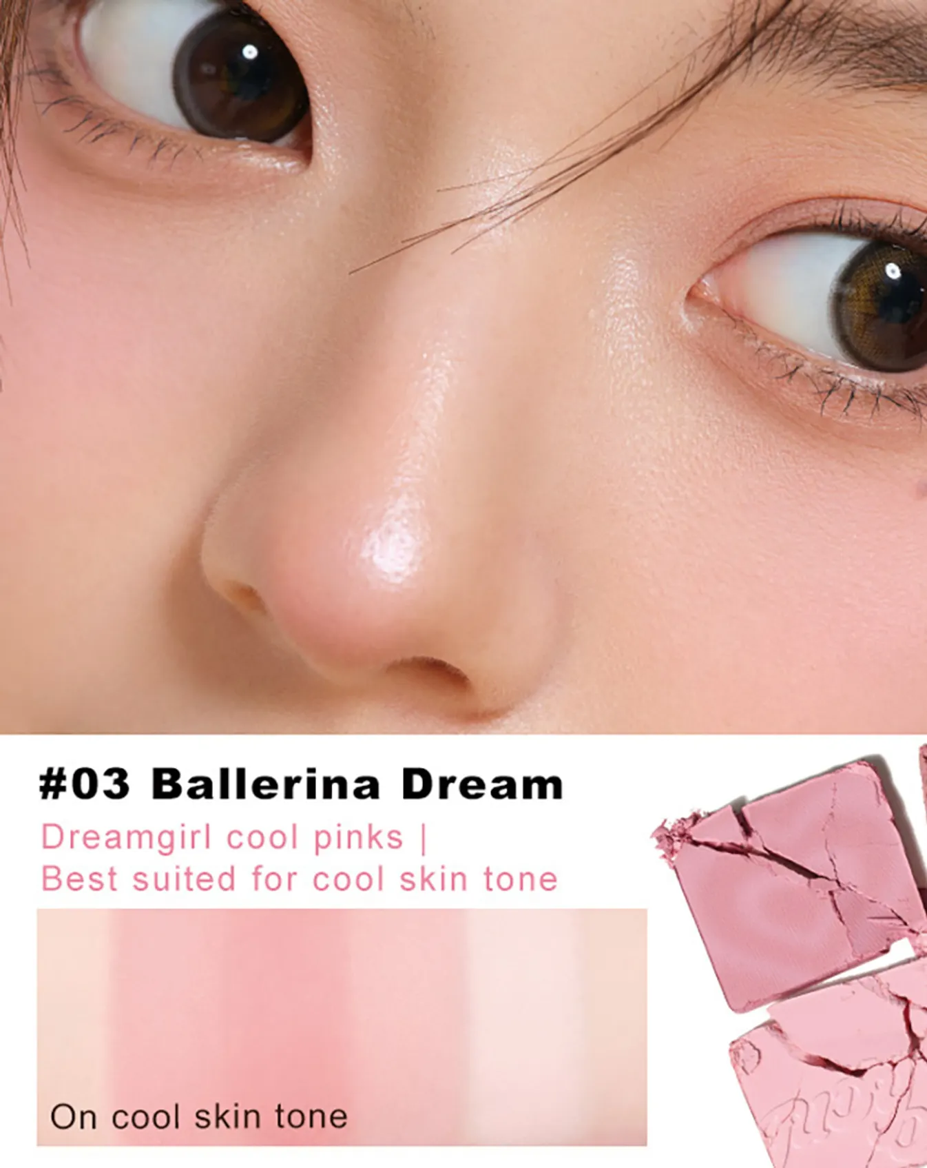 Phấn Má Và Phấn Bắt Sáng 4 Ô Judydoll Blush & Highlight Palette - Image 2
