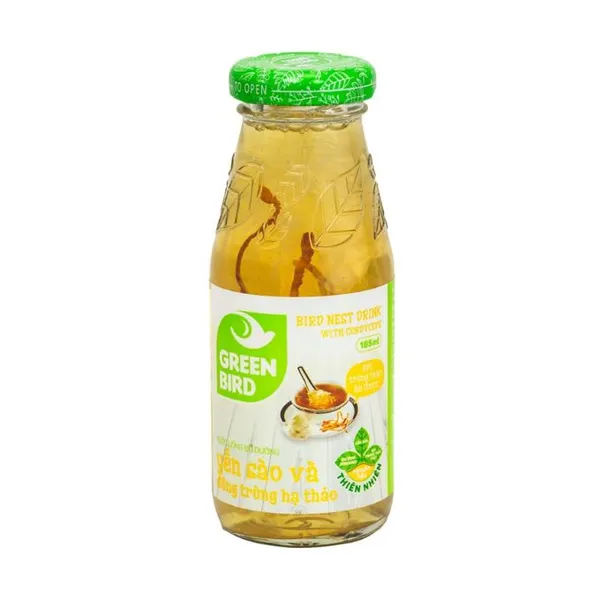 Nước yến sào đông trùng hạ thảo Green Bird chai 185ml