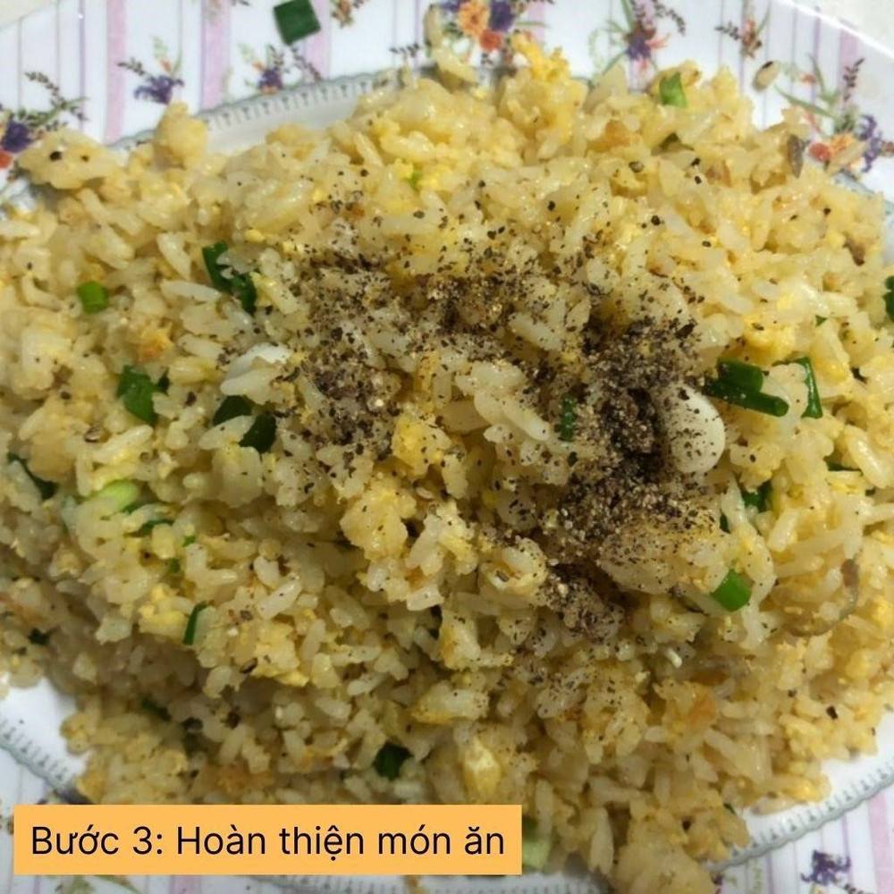 hoàn thiện món ăn