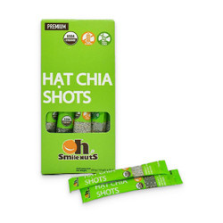 Hạt chia Shots hữu cơ Oh Smile Nuts hộp 10 gói x 8g