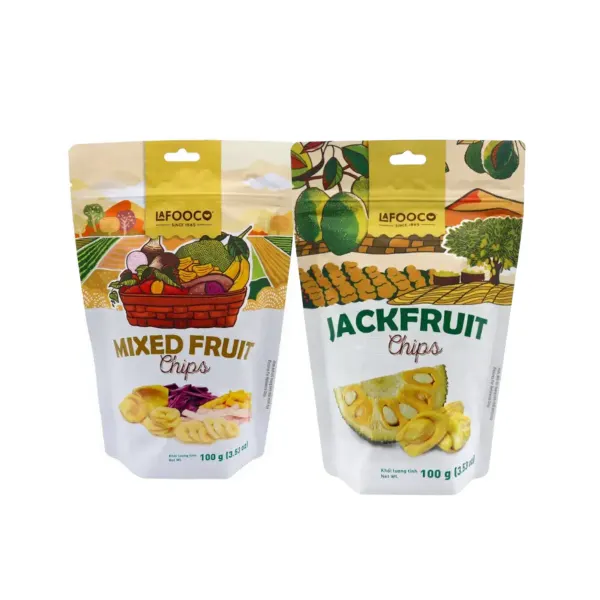 Combo mít sấy và trái cây thập cẩm sấy Lafooco