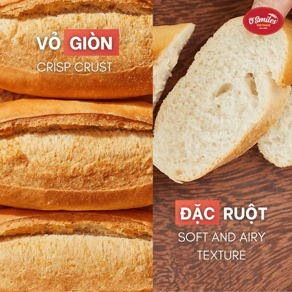 Bánh mì tươi đông lạnh O'Smiles gói 350g