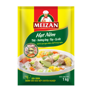 Hạt nêm thịt xương ống tủy cà rốt vị heo Meizan túi 1kg (1 Túi)