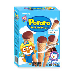 Bánh kem ốc quế vị sô cô la Pororo hộp 54g