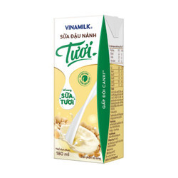 Sữa đậu nành tươi Vinamilk hộp 180ml
