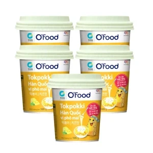 Combo 5 ly bánh gạo Hàn quốc vị phô mai cay O'food 105g
