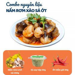 Combo Chay - Nấm Xào Sả Ớt