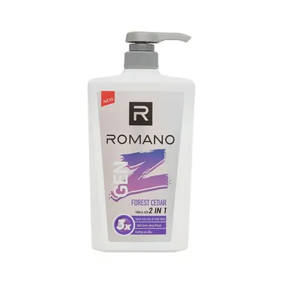 Tắm Gội 2IN1 Gen Z hương Forest Cedar Romano chai 610g