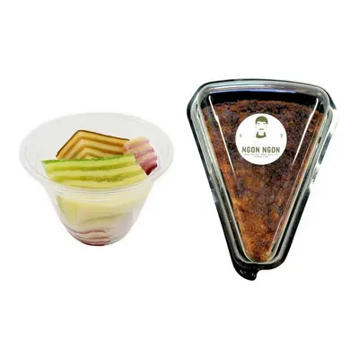Combo Bánh da lợn Ngon Ngon ly 200g (1 Ly) + Bánh bò đường thốt nốt Ngon Ngon hộp 90g