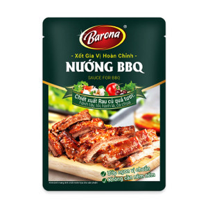 Xốt gia vị hoàn chỉnh thịt nướng BBQ Barona gói 80g