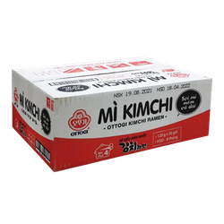 Thùng mì 20 gói mì kimchi Ottogi gói 120g (1 thùng)