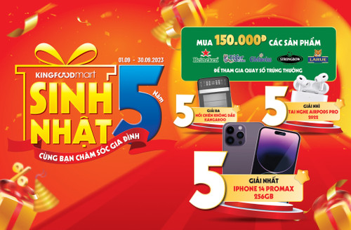 Sinh nhật 5 năm – Triệu quà trao tay