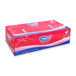 Khăn giấy lụa 2 lớp Pulppy hộp 180 tờ