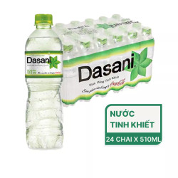 Thùng nước uống tinh khiết Dasani 510ml (24 chai)