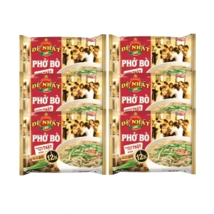 Combo 6 gói phở ăn liền Đệ nhất hương vị phở bò Acecook 68g
