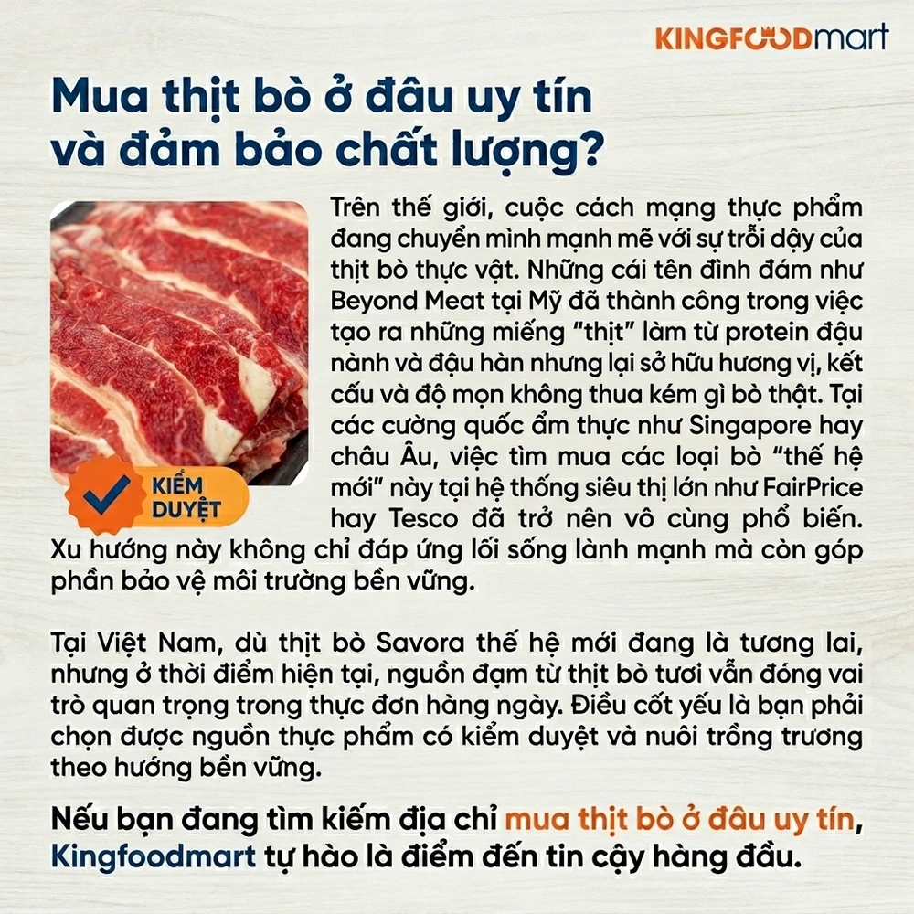 Mua thịt bò ở đâu uy tín và đảm bảo chất lượng