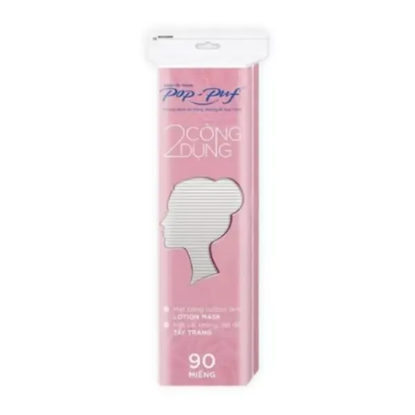 Bông tẩy trang 2 công dụng Pop-Puf túi 90 miếng