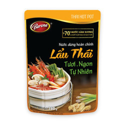 Nước dùng hoàn chỉnh lẩu Thái Barona gói 180g