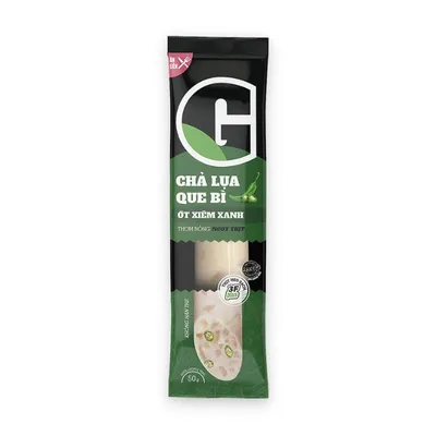 Chả lụa bì ớt xiêm xanh G cây 50g