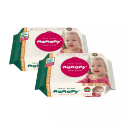 Combo 2 gói khăn ướt vệ sinh Mamamy không mùi gói 30 tờ