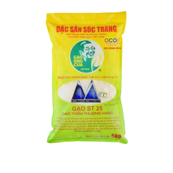 Gạo ST25 đặc sản Sóc Trăng Ông Cua túi 5kg