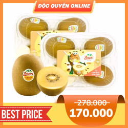 Combo 2 hộp kiwi vàng chín Zespri 4 quả (2 Hộp)