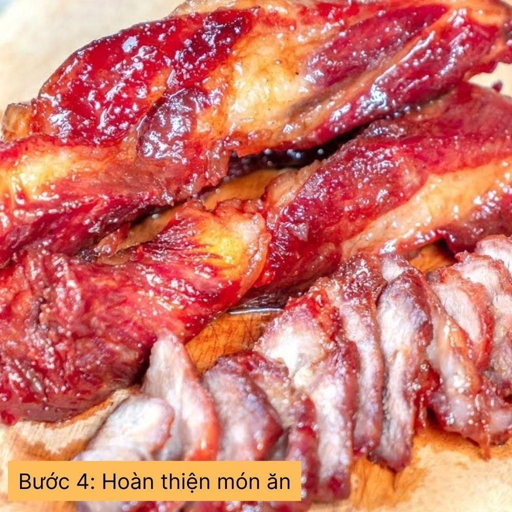 hoàn thiện món ăn