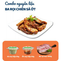 Combo ba rọi chiên sả ớt